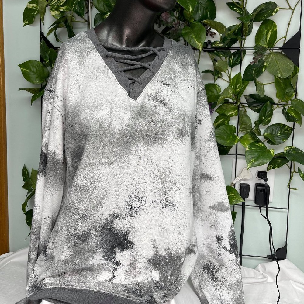 #0072 Kind Karma Long Sleeve Sweatshirt Grey XS